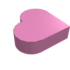 Tile 1 x 1 Heart (39739)