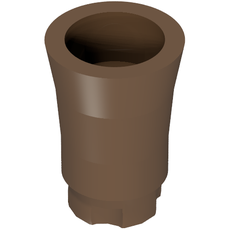 Plant, Palm Tree Trunk - Short Connector, no Axle Hole (2536b)