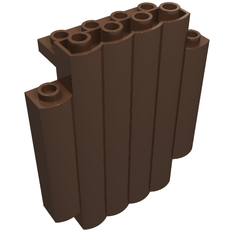 Panel 2 x 6 x 6 Log Wall [Palisade] (30140)