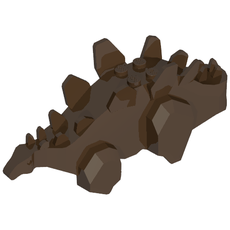 Animal Body Part, Dinosaur, Stegosaurus Body Top (30463)