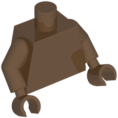 Torso, Brown Arms, Brown Hands [Plain] (973c16h16)