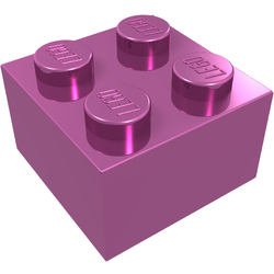 LEGO part LDraw render in color 63 - Chrome Pink LEGO part LDraw render in color 63 - Chrome Pink