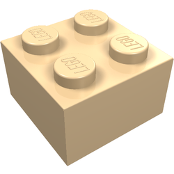LEGO part LDraw render in color 68 - Very Light Orange LEGO part LDraw render in color 68 - Very Light Orange