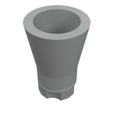Plant, Palm Tree Trunk - Short Connector, Axle Hole with 4 Inside Prongs (2536c)
