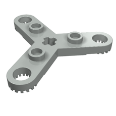 Technic Plate Rotor 3 Blade with Toothed Ends and 3 Studs (Propeller) (2712)