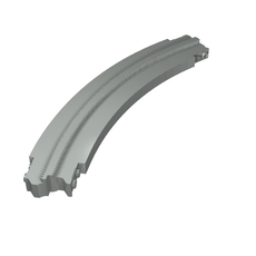 Vehicle Track, Monorail Curve Short Right (2891)