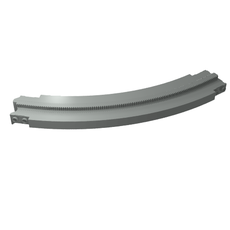 Vehicle Track, Monorail Curve Short Left (2892)
