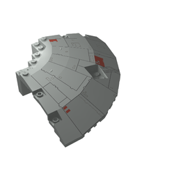 Panel 14 x 14 x 2.667 Quarter Saucer Millennium Falcon Print