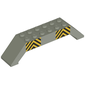Slope 45° 10 x 2 x 2 Double with Black and Yellow Stripes Print