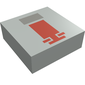 Tile 1 x 1 with Red and Gray Mini Snowspeeder Print