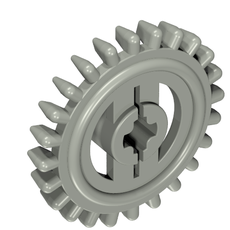 Technic Gear 24 Tooth Crown with Flat Teeth (3650a)