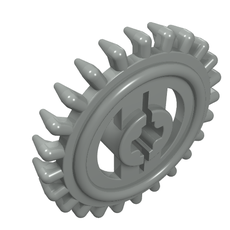 Technic Gear 24 Tooth Crown with Pointed Teeth (3650b)