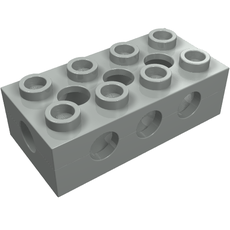 Technic Brick 2 x 4 with Top/Side/End Holes and Hollow Studs (3709a)