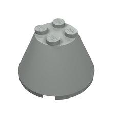 Cone 4 x 4 x 2, No Axle Hole (3943a)