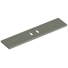 Vehicle Base, Train 6 x 28 with Two 1 x 2 Openings [6 Round Holes Each End and 1 Round Hole at Center] (4093c)