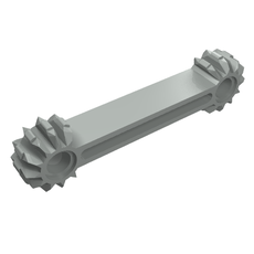 Technic Arm 1 x 7 with 9 Tooth Double Bevel Gear Ends (41666)