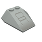 Wedge Sloped 4 x 4 Triple, No Stud Notches with X-wing Nose Print