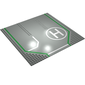 Baseplate 32 x 32 with 9-Stud Straight, 3-Lanes and Helicopter Pad Print