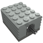 Motor, 9V 5 x 4 x 2 1/3, Dark Gray Bottom