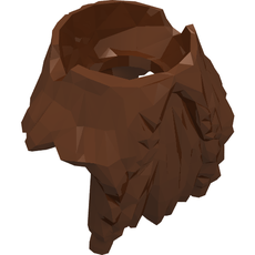 Minifig Neckwear Beard, Full with Braided Moustache Ends (10065)