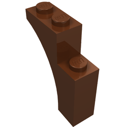 New Neuf Lego 13965-4x Briques Reddish Brown Marron Brick Arch 1x3x3 