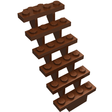 Stairs 7 x 4 x 6 Straight Open (30134)