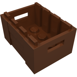 Crate with Handholds LEGO 30150 CN46 CONTAINER REDDISH BROWN x 1 