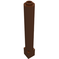 Support Round 1 x 1 x 6 Solid Pillar (43888)