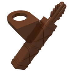 Minifig Neckwear Weapon Arrow Quiver (4498)