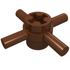 Technic Axle Connector Hub with 4 Bars at 90° (48723)