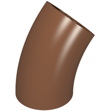 Brick Round 2 x 2 D. Tube with 45° Elbow and Axle Holes (Crossholes) at Each End [SHORT] (65473)