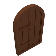 Window 1 x 2 x 2 2/3 Shutter with Rounded Top (94161)