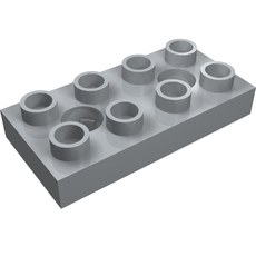 Duplo Plate 2 x 4 with 2 Holes with Locking Ridges (10661)