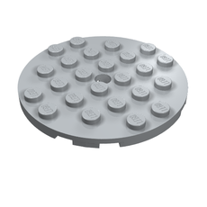 Plate Round 6 x 6 with Hole (11213)