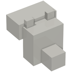 Animal Body Part, Head Blocky [Plain] (20308)