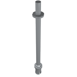 LEGO part 10064865 TECHNIC STICK in Medium Stone Grey/ Light Bluish Gray