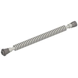 Flexible Ribbed Hose 8mm Ends 12L with Tabbed Dark Bluish Gray Ends