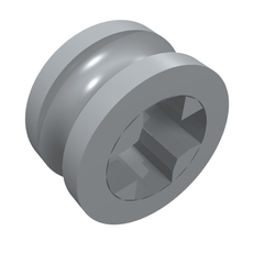 Technic Bush 1/2 Smooth with Axle Hole Semi-Reduced (32123b)