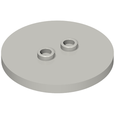 Plate Special Round 4 x 4 with 2 Studs [Plain] (32627)