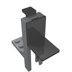 Forklift Mast and Carriage 2 x 2 Plate and Black Fork (Complete Assembly)