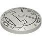 Dish 4 x 4 Inverted [Radar] with Vault Door Print [4854]
