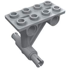 Plate Special 2 x 4 Thin 4 Holes, Struts and 2 Pins [Undercarriage] (42608)