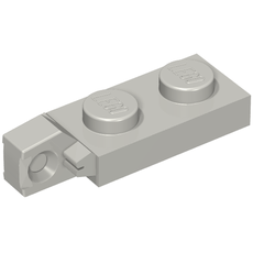 Hinge Plate 1 x 2 Locking with 1 Finger On End, without Groove (44301b)