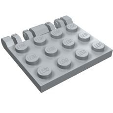 Hinge Plate 3 x 4 Locking Dual 2 Finger, 9 Teeth (44570)