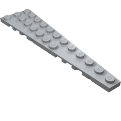 LEGO 6 x Flügelplatte rechts schwarz Black Wedge Plate 12x3 Right 47398