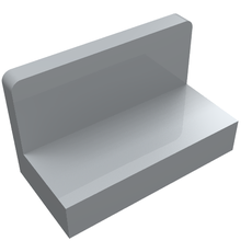 Panel 1 x 2 x 1 [Rounded Corners] (4865b)