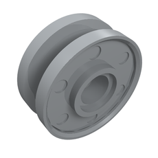 Wheel 18 x 8 with Fake Bolts and Shallow Spokes (56902)