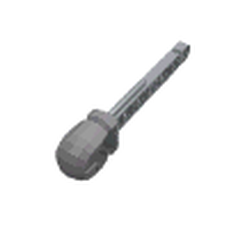 Projectile, Technic Competition Arrow, Liftarm Shaft with Hollow Lime Rubber End (57028) (57028c03)