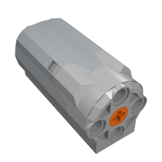 Motor, Medium, Power Functions, 3 x 6 x 3 with Dark Bluish Gray Bottom and 20cm Wire (58120)