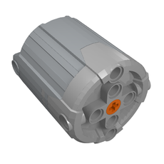 Motor, XL, Power Functions, 6 x 5 x 6, 20cm with Dark Bluish Gray Bottom (58121)